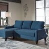 Jarreau Blue Sofa Chaise Sleeper