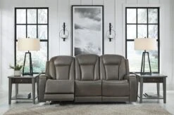 Card Player Smoke Power Reclining Living Room Set W/ Adjustable Headrests -Signature Design by Ashley 1180815 sofa 2