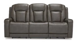 Card Player Smoke Power Reclining Living Room Set W/ Adjustable Headrests -Signature Design by Ashley 1180815 sofa 5