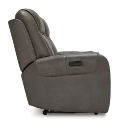 Card Player Smoke Power Reclining Living Room Set W/ Adjustable Headrests -Signature Design by Ashley 1180818 loveseat 6