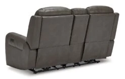 Card Player Smoke Power Reclining Living Room Set W/ Adjustable Headrests -Signature Design by Ashley 1180818 loveseat 7