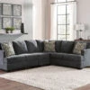 Ambrielle Gunmetal 3-Piece Right Sofa Sectional