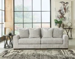 Regent Park Pewter Modular Loveseat