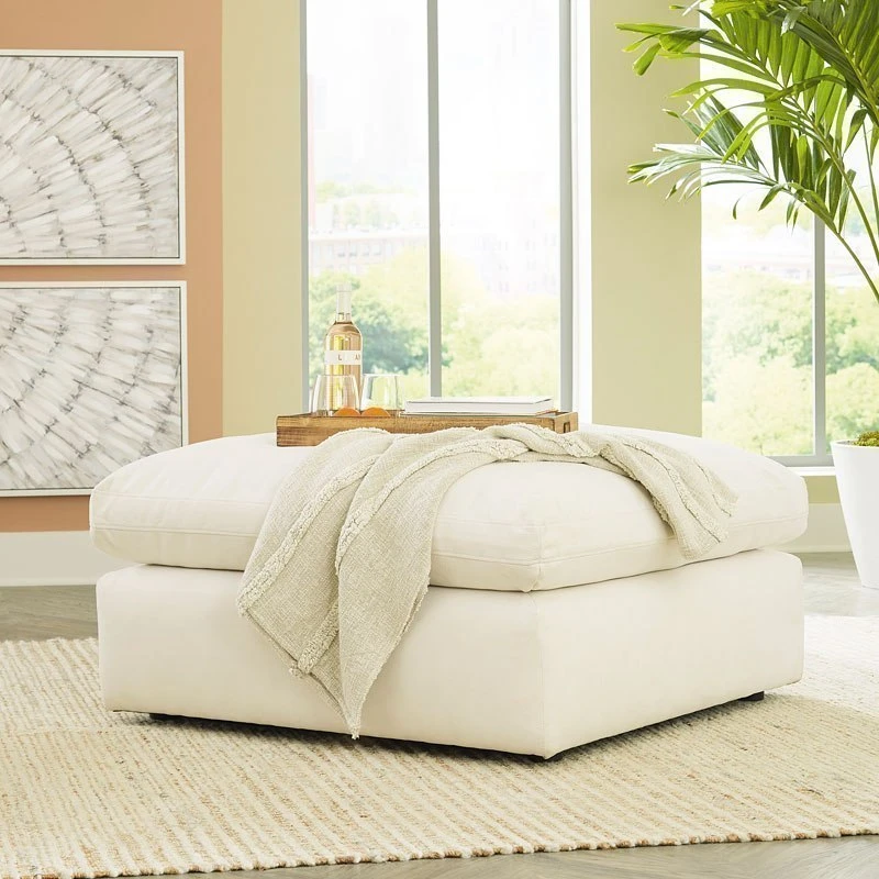 Next-Gen Gaucho Chalk Oversized Accent Ottoman 1 Next-Gen Gaucho Chalk Oversized Accent Ottoman