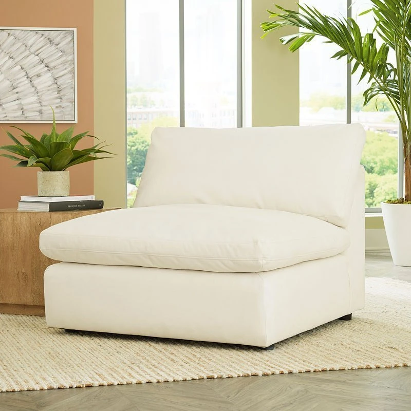 Next-Gen Gaucho Chalk Armless Chair 1 Next-Gen Gaucho Chalk Armless Chair