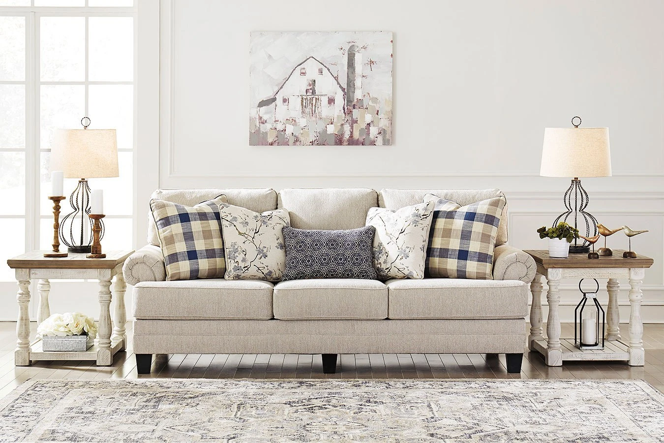 Meggett Linen Sofa 1 Meggett Linen Sofa