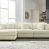 Lindyn Ivory 3-Piece Left Chaise Sectional