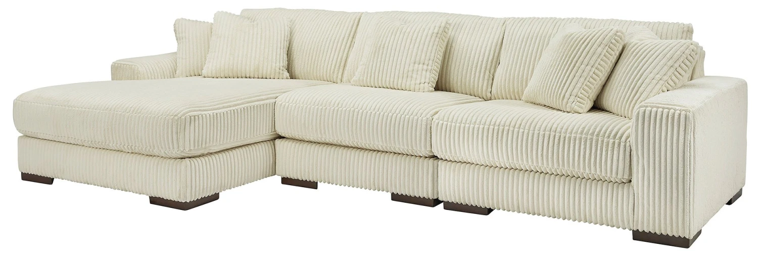 Lindyn Ivory 3-Piece Left Chaise Sectional 2 Lindyn Ivory 3-Piece Left Chaise Sectional - Image 2