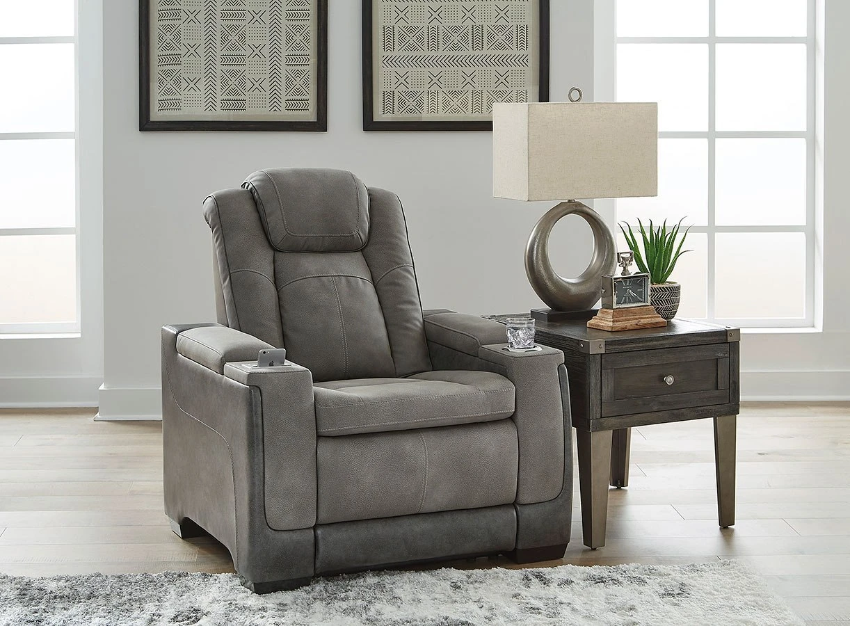Next-Gen DuraPella Slate Power Recliner 1 Next-Gen DuraPella Slate Power Recliner