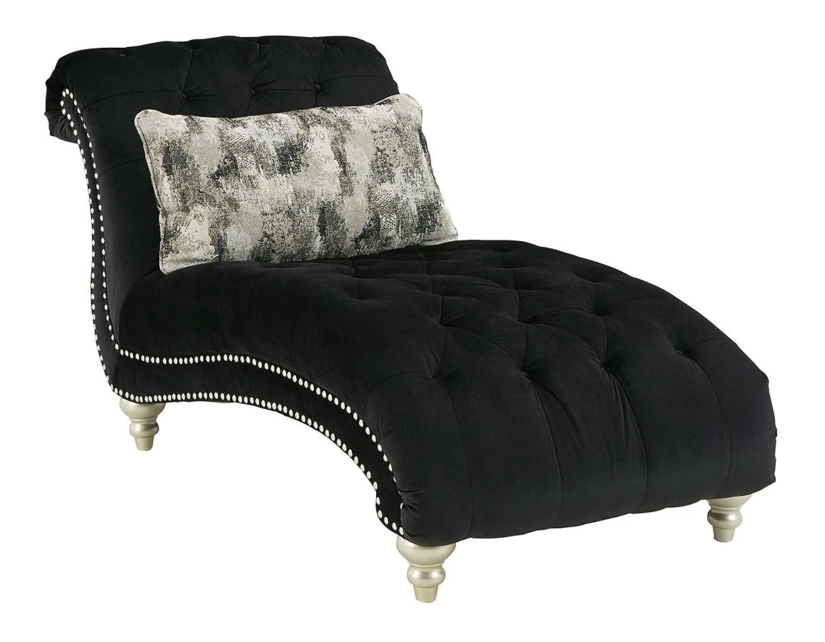 Harriotte Black Chaise 3 Harriotte Black Chaise - Image 3
