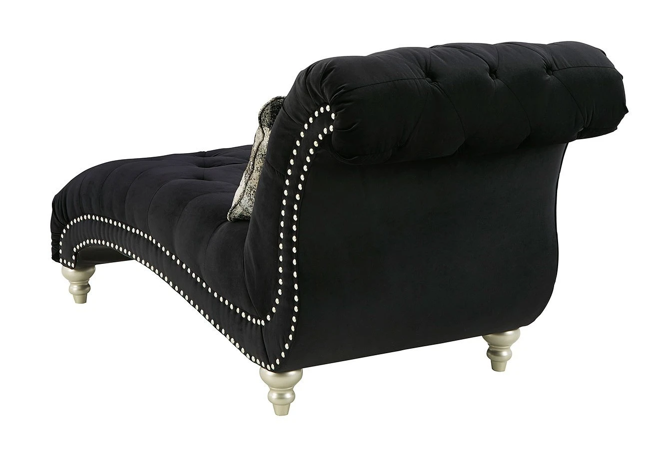 Harriotte Black Chaise 4 Harriotte Black Chaise - Image 4
