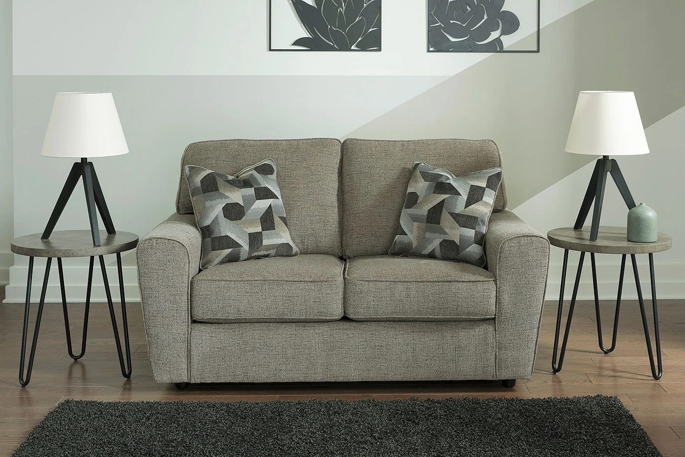 Cascilla Pewter Loveseat 1 Cascilla Pewter Loveseat