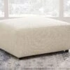 Edenfield Linen Oversized Accent Ottoman