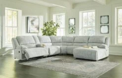 McClelland Gray Modular Reclining Sectional W/ Right Chaise -Signature Design by Ashley 2930240 2930277 2930207 sectional 2