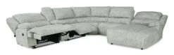 McClelland Gray Modular Reclining Sectional W/ Right Chaise -Signature Design by Ashley 2930240 2930277 2930207 sectional 5