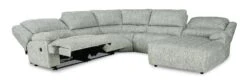 McClelland Gray Modular Reclining Sectional W/ Right Chaise -Signature Design by Ashley 2930240 2930277 2930207 sectional 6