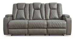 Mancin Gray Reclining Sofa W/ Drop Down Table -Signature Design by Ashley 2970289 sofa 3