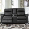 Axtellton Carbon Power Reclining Loveseat W/ Console