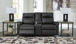 Axtellton Carbon Power Reclining Loveseat W/ Console