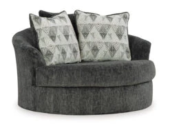 Biddeford Ebony Oversized Swivel Accent Chair 7 Biddeford Ebony Oversized Swivel Accent Chair -Signature Design by Ashley 3550421 chair 3