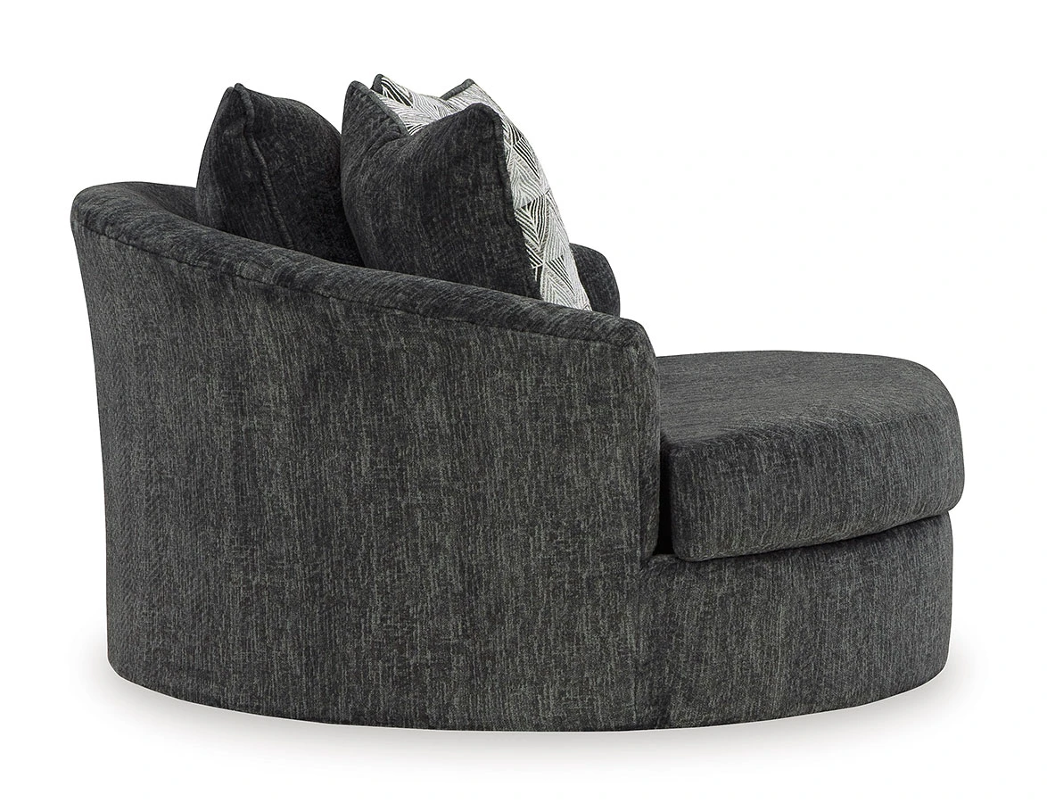 Biddeford Ebony Oversized Swivel Accent Chair 4 Biddeford Ebony Oversized Swivel Accent Chair - Image 4