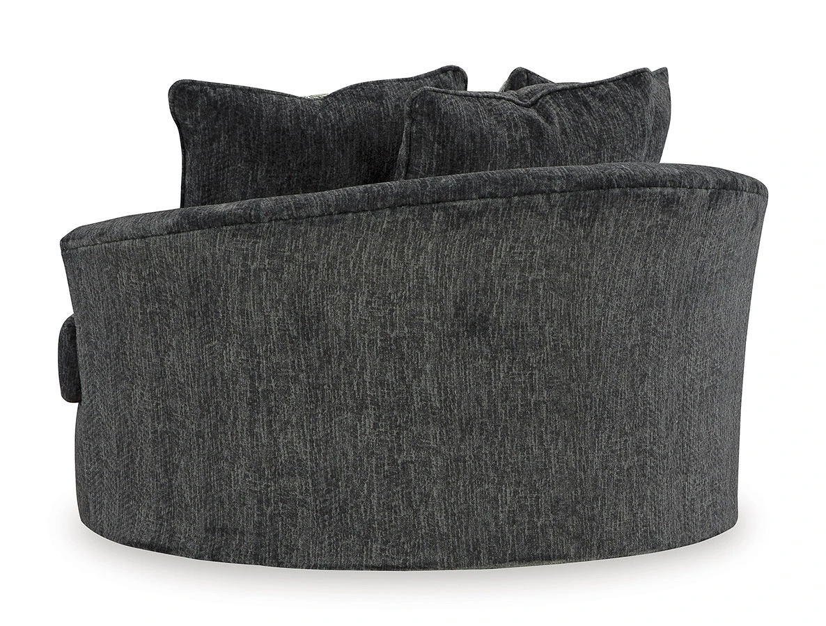 Biddeford Ebony Oversized Swivel Accent Chair 5 Biddeford Ebony Oversized Swivel Accent Chair - Image 5