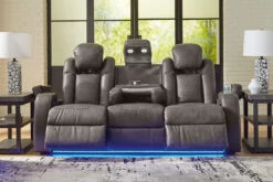 Fyne-Dyme Shadow Power Reclining Sofa W/ Adjustable Headrests -Signature Design by Ashley 3660215 sofa 3