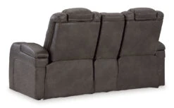 Fyne-Dyme Shadow Power Reclining Console Loveseat W/ Adjustable Headrests -Signature Design by Ashley 3660218 loveseat 8