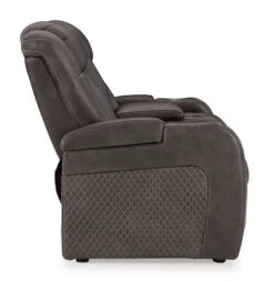 Fyne-Dyme Shadow Power Reclining Console Loveseat W/ Adjustable Headrests -Signature Design by Ashley 3660218 loveseat 9