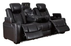 Party Time Midnight Power Reclining Sofa W/ Adjustable Headrests -Signature Design by Ashley 3700315 sofa 5