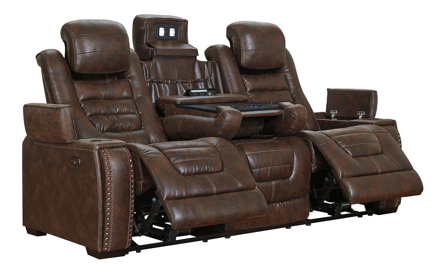 Game Zone Bark Power Reclining Sofa W/ Adjustable Headrests 3 Game Zone Bark Power Reclining Sofa W/ Adjustable Headrests - Image 3