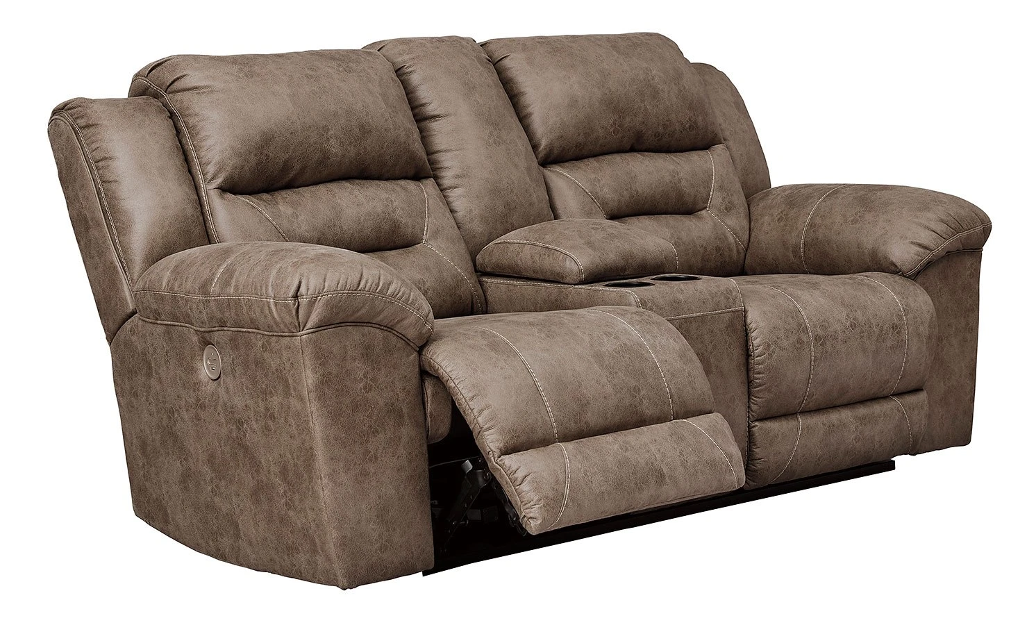 Stoneland Fossil Power Reclining Loveseat W/ Console 3 Stoneland Fossil Power Reclining Loveseat W/ Console - Image 3