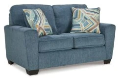 Cashton Blue Loveseat 7 Cashton Blue Loveseat -Signature Design by Ashley 4060535 loveseat 3