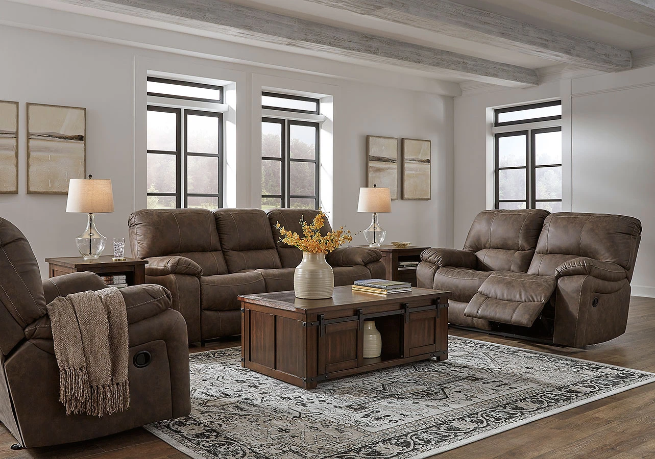 Kilmartin Chocolate Reclining Living Room Set 4 Kilmartin Chocolate Reclining Living Room Set - Image 4