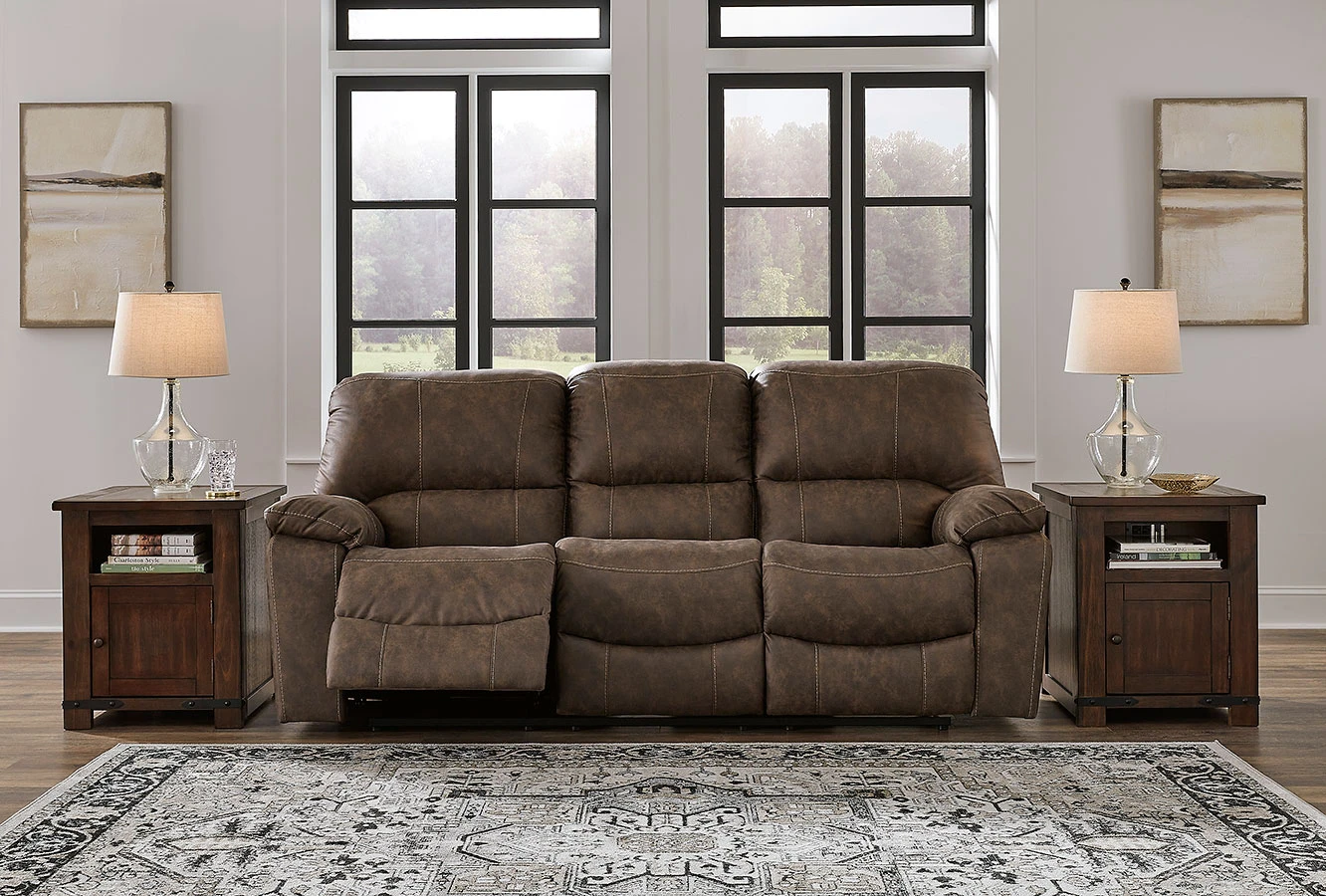 Kilmartin Chocolate Reclining Living Room Set 2 Kilmartin Chocolate Reclining Living Room Set - Image 2