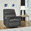 Miravel Gunmetal Rocker Recliner