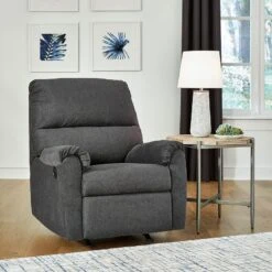 Miravel Gunmetal Living Room Set -Signature Design by Ashley 4620425 recliner 1