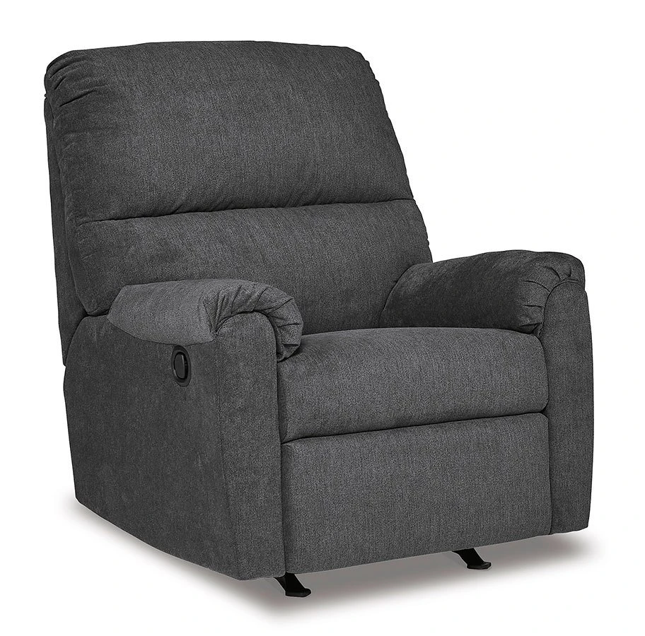 Miravel Gunmetal Rocker Recliner 3 Miravel Gunmetal Rocker Recliner - Image 3