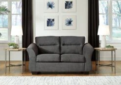 Miravel Gunmetal Living Room Set -Signature Design by Ashley 4620435 loveseat 1