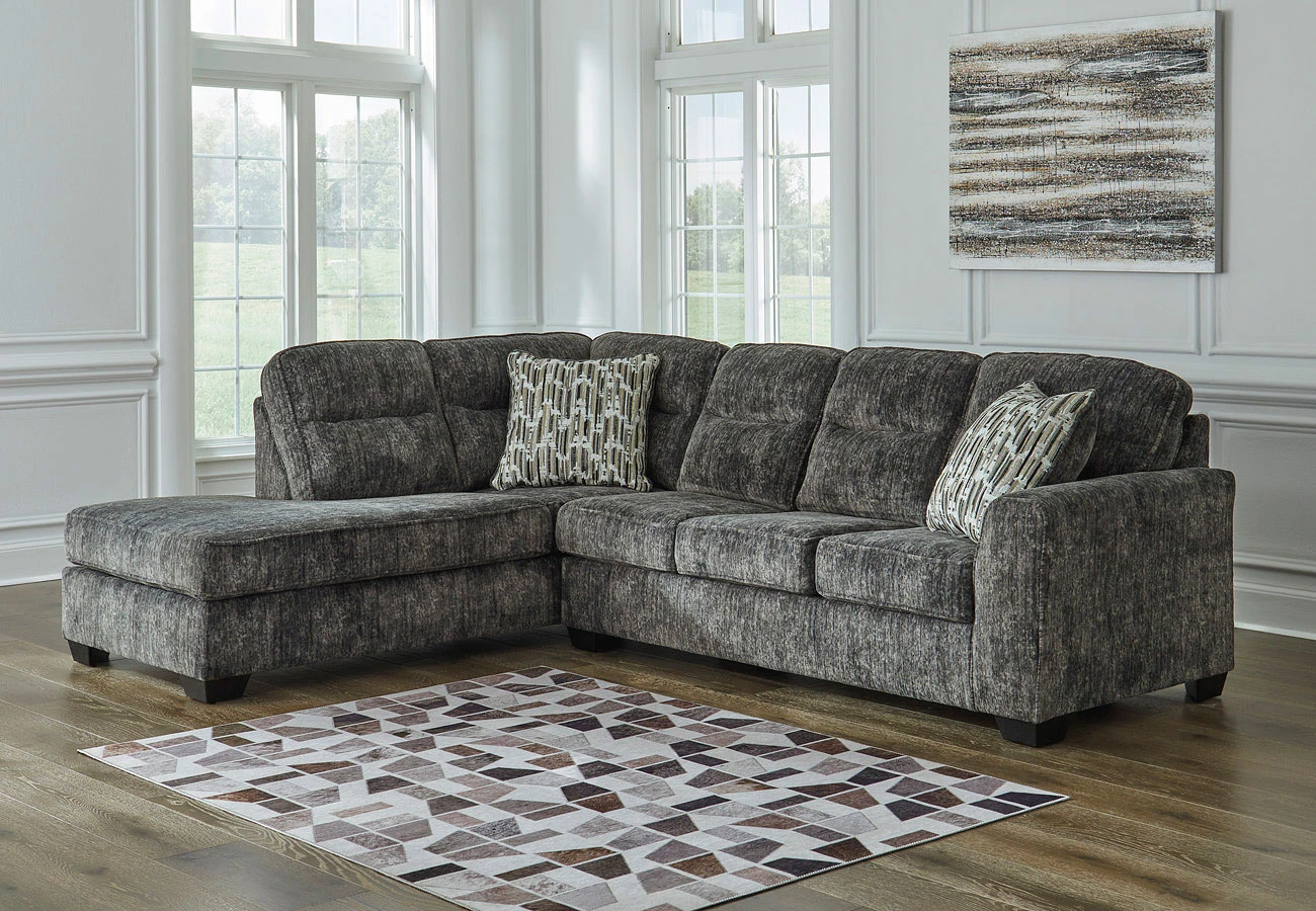 Lonoke Gunmetal Left Chaise Sectional 1 Lonoke Gunmetal Left Chaise Sectional