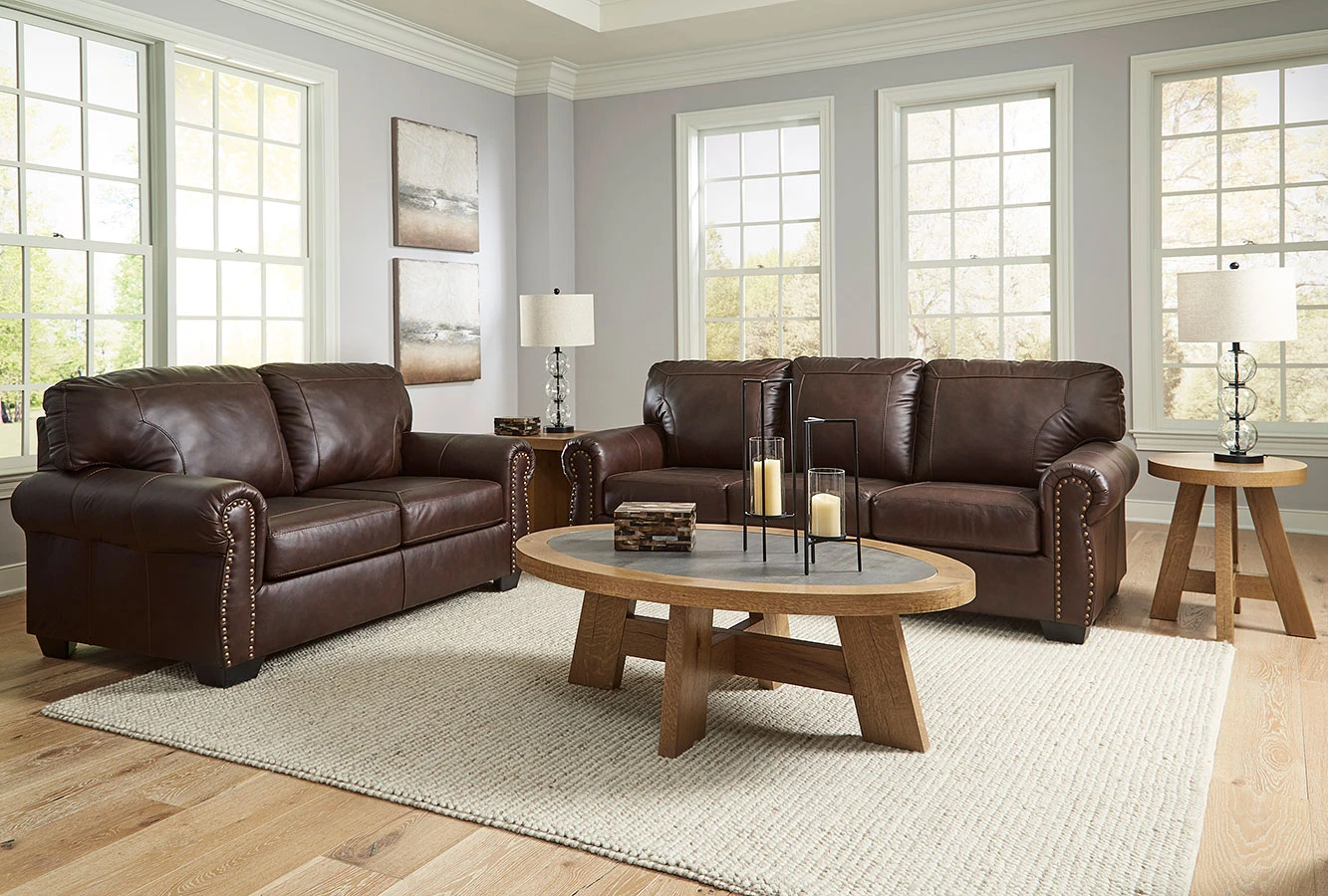 Colleton Dark Brown Living Room Set 2 Colleton Dark Brown Living Room Set - Image 2