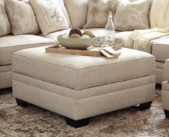 Luxora Bisque Ottoman W/ Storage