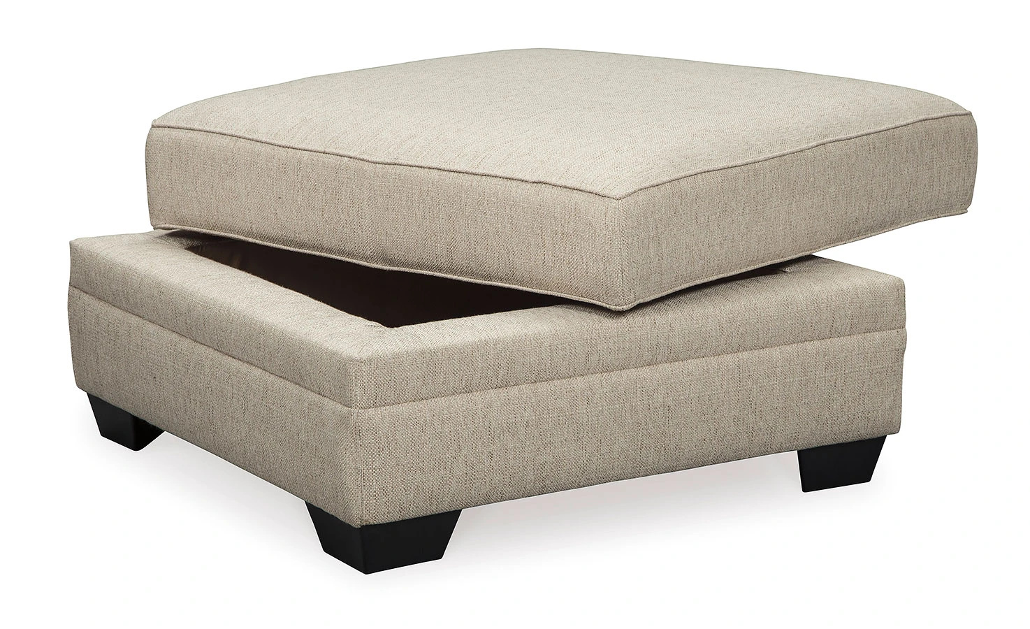 Luxora Bisque Ottoman W/ Storage 4 Luxora Bisque Ottoman W/ Storage - Image 4