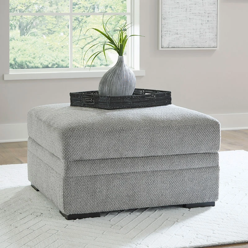 Casselbury Cement Ottoman W/ Storage 1 Casselbury Cement Ottoman W/ Storage