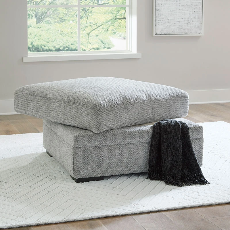 Casselbury Cement Ottoman W/ Storage 2 Casselbury Cement Ottoman W/ Storage - Image 2