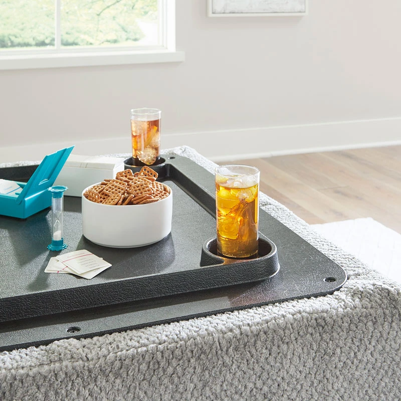 Casselbury Cement Ottoman W/ Storage 5 Casselbury Cement Ottoman W/ Storage - Image 5