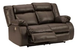 Denoron Chocolate Power Reclining Loveseat -Signature Design by Ashley 5350574 loveseat 3