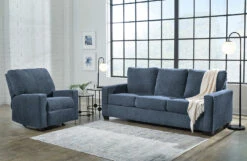 Rannis Navy Sofa Sleeper Set -Signature Design by Ashley 5360437 5360425 set 3