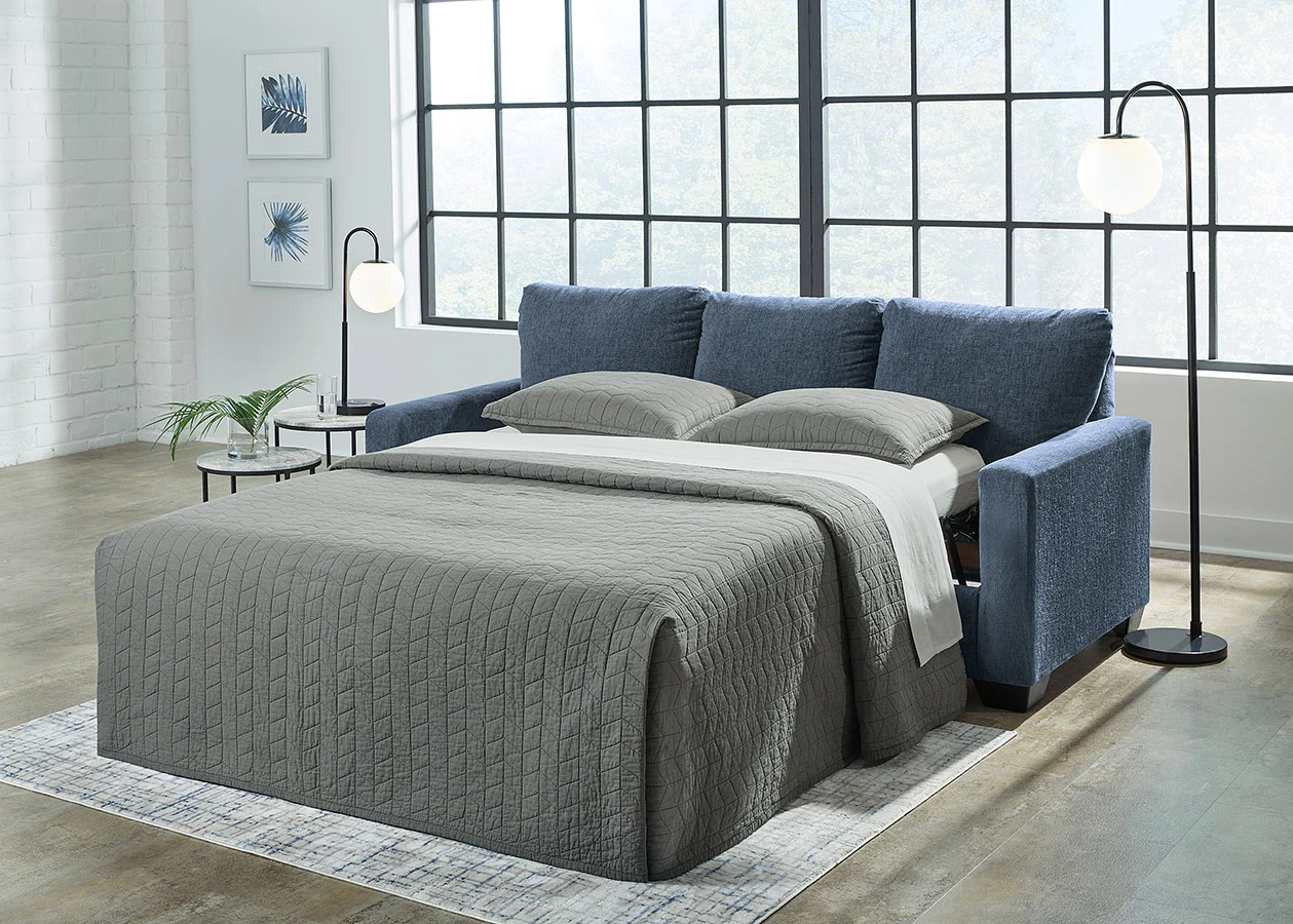Rannis Navy Queen Sofa Sleeper 3 Rannis Navy Queen Sofa Sleeper - Image 3