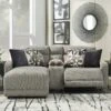 Colleyville Stone Small Power Left Chaise Sectional W/ Console